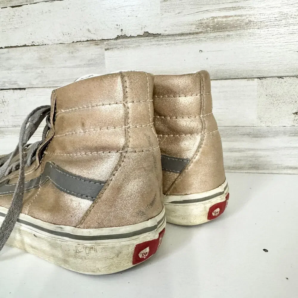 Vans Youth Boys‎ Off The Wall High Top Metallic Size Boys 3.5